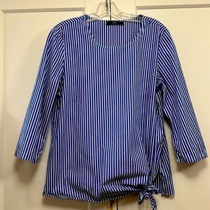 Steffen Schraut classic blue & white striped top
